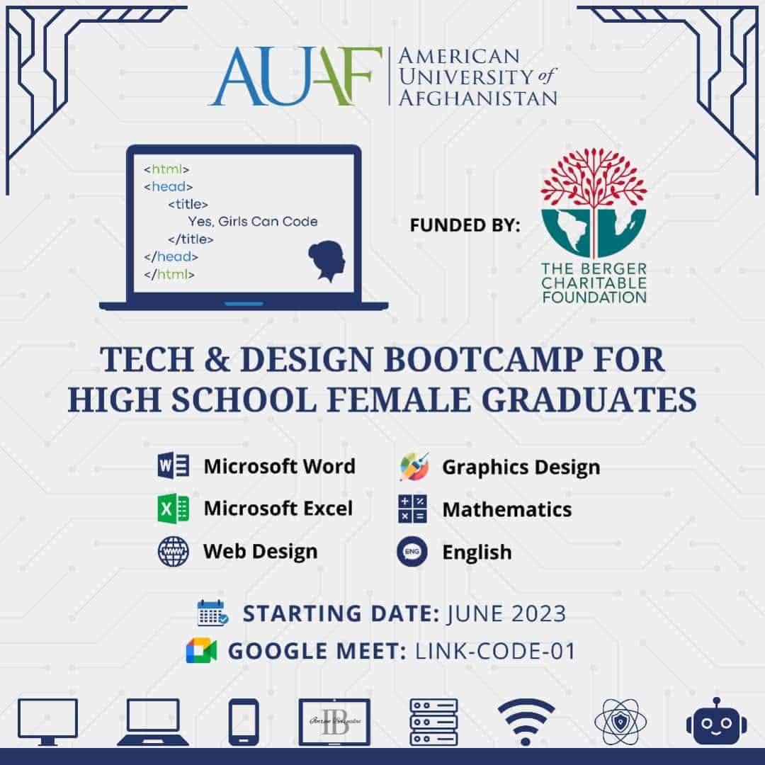AUAF Summer Bootcamp 2023: Tech & Design Bootcamp for High School Female Graduates