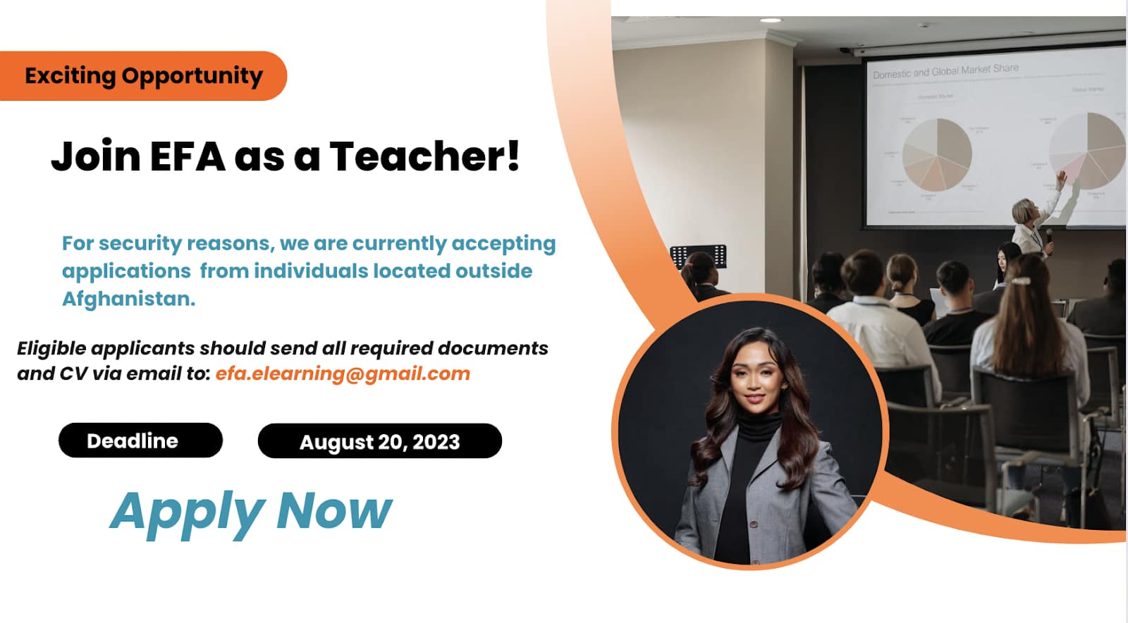 Join EFA as a Teacher!