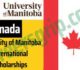 Canada: University of Manitoba International Undergraduate Student Bursary