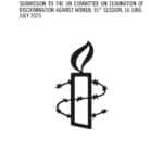 Systematic Violations of Women’s Rights in Afghanistan: A New Report by Amnesty International and the UN Committee on the Elimination of Discrimination against Women