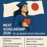 MEXT Scholarship 2026 – Fully Funded Study Opportunity in Japan for Afghan Students