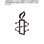 Systematic Violations of Women’s Rights in Afghanistan: A New Report by Amnesty International and the UN Committee on the Elimination of Discrimination against Women